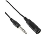Microconnect AUDNU5 6,3 mm jack-pikenduskaabel heli jaoks, stereo pistikupesa pistikule, 5 m