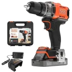 Black & Decker BCD382D1XK akutrell-kruvikeeraja, 18 V, 2 Ah aku