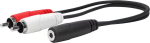 Vivolink PROMJFRCAM0.2 helikaabel 0,2 m 3,5mm 2 x RCA Must