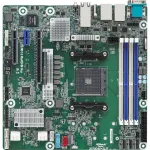 ASRock X570D4U-2L2T/BCM emaplaat AMD X570 Socket AM4 micro ATX