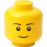 Room Copenhagen LEGO Storage Head &ldquo;Boy&rdquo; mini &ndash; hoiukarp v&auml;ikeste klotside ja m&auml;nguasjade jaoks