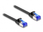 V&otilde;rgukaabel DeLOCK RJ45 lame patch-kaabel pistik pistikusse Cat.6A 2 m must