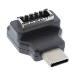 InLine USB 3.2 adapter, USB-C isane pistik sisemisele USB-E esipaneeli pesale