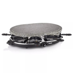Princess 162720 Raclette 8 Oval Stone Grill Party 1200W 8 panni
