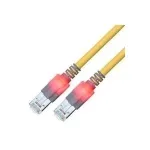 Sacon EasyLan DualBoot LED - paigalduskaabel - RJ-45 (M) kuni RJ-45 (M) - 10 m - SFTP - CAT 6 - IEEE 802.5/IEEE 802.3 - Vormitud - Kollane (442603,010)