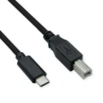 ROLINE USB 2.0 Type C kaabel, C - B, ST/ST, must, 1,8 m (11.02.8336)