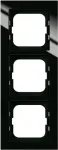 Busch-Jaeger 1723-281. Produktfarbe: Schwarz, Oberfl&auml;chentyp: Gl&auml;nzend, Design: Schraubenlos. Breite: 91 mm, H&ouml;he: 233 mm, Dicke: 1,1 cm (2CKA001754A4