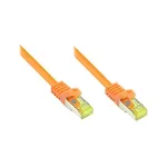 RJ45 patch-kaabel Cat.7 toorkabliga ja riivikaitsega (RNS&reg;), S/FTP, PiMF, halogeenivaba, 600MHz, OFC, oranž, 0,5m, Good Connections&reg; (8070R-005O)