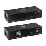 Eaton Tripp Lite Series USB-C to HDMI &uuml;le Cat6 pikenduskomplekt KVM-toega, 4K 60Hz, 4:4:4, saatja/vastuv&otilde;tja, USB, PoC, HDCP 2.2, kuni 70 m, TAA