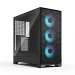 Fractal Design Pop 2 Air Must Solid mid-torniga arvutikorpus &mdash; ATX tugi, 3x 120 mm esiventilaatorit, 2,5/3,5 tollised kettapesad, 215&times;481&times;462 mm