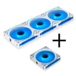 Lian Li UNI FAN SL-INF 120 ARGB PWM korpusventilaatorite komplekt, 4-pakk, valge