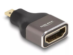 DELOCK HDMI-adapter Micro-D isane -> A emane 8K 60 Hz hall metall