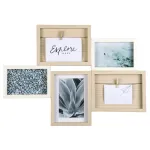 Multi picture frame Hama Kalmar Oak Valge MDF