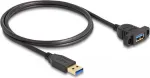 DeLOCK SuperSpeed USB 5 Gbps kaabel USB t&uuml;&uuml;p-A isane emasele 1 m must