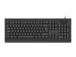 CONCEPTRONIC USB-klaviatuur nutika ID-kaardilugejaga KAYNE01IT &mdash; t&auml;issuuruses 105 klahvi, itaalia paigutus, juhtmega, 1,5 m kaabel, must