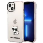 Karl Lagerfeld KLHCP14MCTRI Iphone 14 Plus / 15 Plus 6.7 Hardcase Pink / Pink Transparent Choupette Body