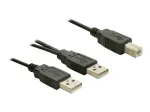 USB-kaabel DeLOCK USB-B/USB-A 1 m must