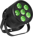 Stage LED Par Light EUROLITE Silent Par 6 QCL Floor RGBW 6x4W, kompaktne p&otilde;randale paigaldatav par-valgusti
