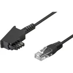 Wentronic Goobay - telefonikaabel - TAE-F (M) - RJ-45 (M) - 15m - must (51236)