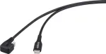 Renkforce USB 2.0 USB-C pistikuga kaabel, 180 kraadi p&ouml;&ouml;ratud, must (RF-6721078)