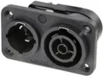 Neutrik NAC3PX-TOP - CuSn0.2 - Must - Vask - pol&uuml;amiid - Roostevaba teras - Vask - vasesulam - 2,5 mm&sup2; (NAC3PX-TOP)
