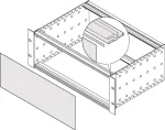 SCHROFF KONTAKTLIIST ESIPANEEL 42HP 10TK - Rack-Lisaseade (24560231)