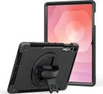 Kaitsva t&ouml;&ouml;kindla aluse ja k&auml;sipaelaga &uuml;mbris, jt berlin, Samsung Galaxy Tab S11 Ultra &ndash; must