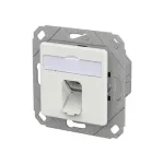 METZ CONNECT &uuml;henduspesa E-DAT C6A LSA++ 1 port UPk liiklusvalge