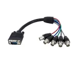 StarTech.com 1 ft Coax HD15 VGA to 5 BNC RGBHV Monitor kaabel - M/F