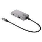 StarTech.com USB-C multipordiadapter &ndash; USB-C, 4K 60 Hz HDMI 2.0, 100 W toiteedastus l&auml;bivooluga &ndash; 3 pordiga 10 Gbps USB-jaotur &ndash; kaasaskantav USB USB-C mini dokkimisjaam &ndash; 10 inch (25 cm) kaabel