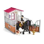 schleich HORSE CLUB hobuseboks koos Tori ja Princessiga, hobusetall, hobused, 5 a, mitmev&auml;rviline, plastik