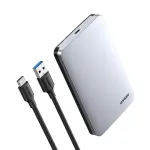 HDD/SSD-korpus UGREEN 70498 2,5-tollistele SATA-draividele, &uuml;he pesaga, USB-C (USB 2.0/3.2 Gen2), alumiinium, kuni 6 TB