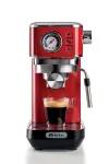 Ariete Moderna Line 1381 kohvimasin manomeetriga, &uuml;hildub jahvatatud kohvi ja ESE-padjakestega, 1300 W, 1,1 l mahutavus, 15 bar r&otilde;hk, &frac12; tassi filter, Cappuccino seade, punane