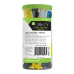 Techly ISWT-SET-CL600T kaabliside Paralleelsisendiga kaabliside Nailon Mitmev&auml;rviline 600 tk