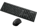 Sandberg Wireless Office DesktopSet INT, juhtmevaba, RF Wireless, membraan, QWERTY, must, hiir kaasas