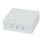 Synergy 21 FTTH seinakarp 4 SC-S v&otilde;i LC-D adapterile, 80x80mm kaablihaldusega, DIN-ron/sein, press&uuml;hendus