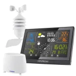 Hyundai HY-WSP5100RWIND Ilmajaam v&auml;rvilise LCD-ekraani, tuule- ja vihmaanduri ning raadiojuhitava kellaga