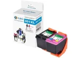 G&G 15116 &uuml;hilduv suure mahutavusega tindikassett 2-pakk (must + v&auml;rviline) HP 301XL jaoks