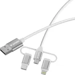 Verbatim Essentials 3in1 USB 2.0 kaabel USB-A / USB-B / USB-C