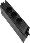 HELOS Power Strip GST18 Compatible 3-Way CEE7/3 Black