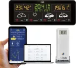 TFA TFA.me ID-07 35.8107.01 WLAN juhtmevaba ilmajaam 4-p&auml;evase prognoosiga, toetab kuni 50 andurit