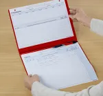 BOI Dokutech Patsiendi dokumentatsiooni kaust Professional-Line DIN A4 horisontaalne punane