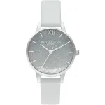 OLIVIA BURTON Naiste s&auml;deleva liblikaga kell OB16US27 - 30 mm rooskullast korpus, hall nahast rihm