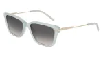 DKNY naiste p&auml;ikeseprillid DK713S - pruun Havana ristk&uuml;likukujuline raam pruunide gradientklaasidega - 56 mm klaasi laius