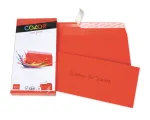 ELCO Color &Uuml;mbrik C5/6 (114 x 229 mm), aknata, isekleepuv, 100 g/m&sup2;, punane, 25 tk (74617.92)