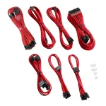CableMod kaabel Kit C-Series PRO ModMesh RM Black Label CM-PCSR-16P3KIT-NKR-R &ndash; varjestatud toite- ja GPU-kaablid, ModMesh, punane