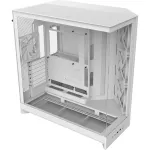 PC-korpus NZXT H9 Flow Midi Torn Valge &mdash; ATX/EATX/Micro ATX/Mini-ITX, 3x140mm ees, 1x120mm taga, 2x3.5-tollist ja 6x2.5-tollist pesa, karastatud klaas