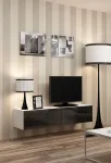 Cama TV-alus VIGO 140 30/140/40 valge/must l&auml;ikiv