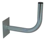 ROBSON Antenna Wall Mount Bracket L300 (30 cm) &ndash; Galvanized Steel, 38 mm Mast Clamp, 4-Point Base, Outdoor