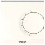 THEBEN THE RAMSES 701 S Elektrooniline pinnale paigaldatav ruumitermostaat, 2-punkti temperatuuri reguleerimine